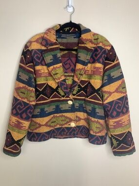 New Identity Vintage Tapestry 100% Cotton Printed Jacket L